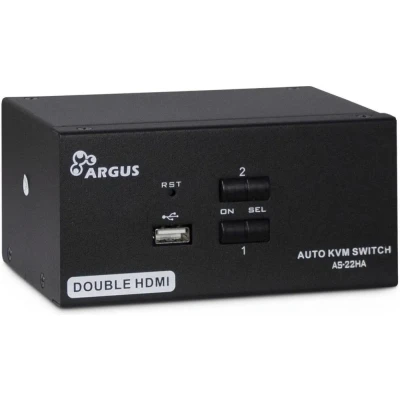 Afbeelding van Inter Tech AS 22HA HDMI KVM switch Zwart