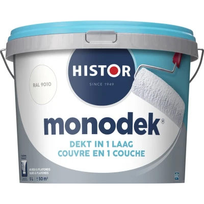 Afbeelding van Histor Monodek Muurverf 5 liter RAL 9010