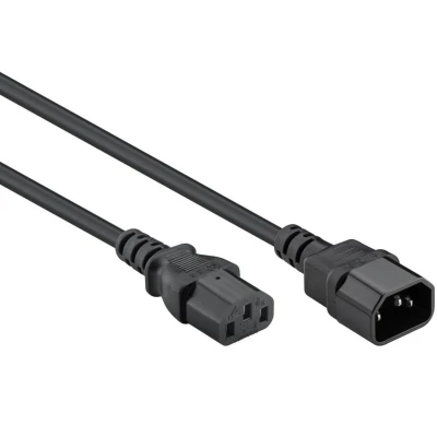Afbeelding van Procab CAB480 C13 C14 stroomkabel voor UPS/PDU 3x 1,5mm / zwart 3 meter