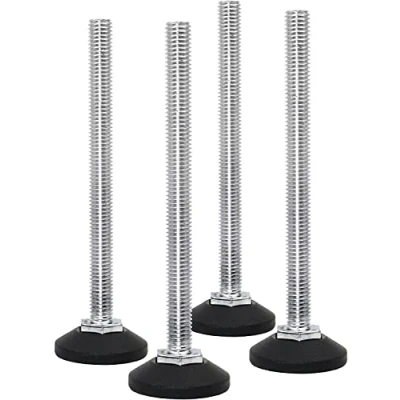 Afbeelding van Design61 4 x verstelschroef stelschroef Ø 38 mm met verzinkte M8 120 (voet draaibaar)