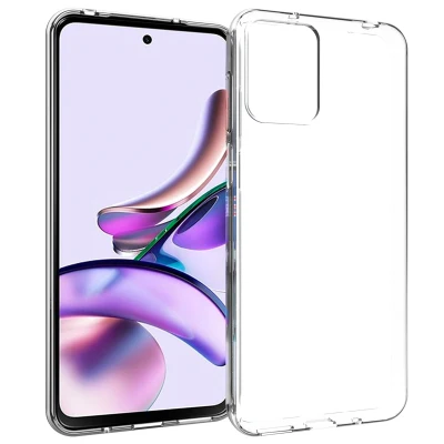 Afbeelding van Motorola Moto G23 Hoesje Siliconen en TPU (zacht) Accezz Softcase/Backcover Transparant Telefoonhoesje