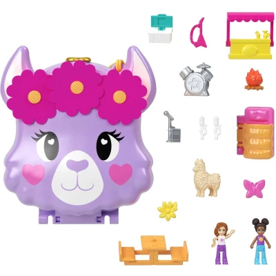 Afbeelding van Mattel Polly Pocket Llama Kamp Avontuur Speelset