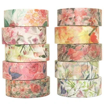 Afbeelding van YUBBAEX Washi Tape Set Decoratieve Craft Supplies voor DIY, Bullet Journal, Craft, Cadeauverpakking, Scrapbooking (warme toon)