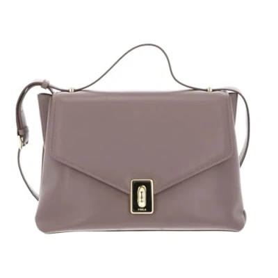 Afbeelding van FURLA Leren Schoudertas Meridiana Shoulder Bag Mauve