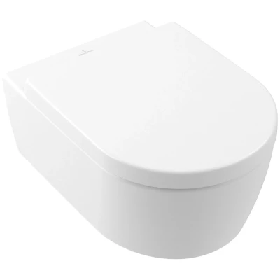 Afbeelding van Villeroy &amp; Boch Avento toiletzitting met deksel, softclose en