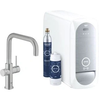 Afbeelding van GROHE Blue Home starterkit 1 gats keukenkraan met U uitloop