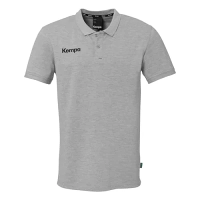 Afbeelding van Kempa Prime Polo shirt Handbal Fitness Poloshirt voor heren, dames en kinderen T met polokraag, donkergrijs gemêleerd, XL
