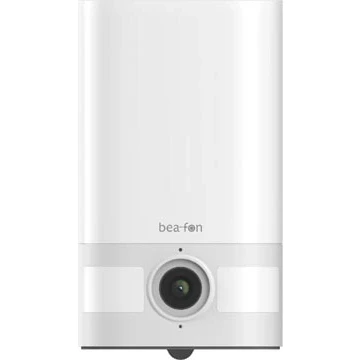 Afbeelding van Beafon, Smart Home, Safer 4L, draaibare accu bewakingscamera voor buiten, met ledlicht, 3 MP Super HD camera, IP65 bescherming tegen waterstralen en stof, wit, netwerk 2,4 G, wifi