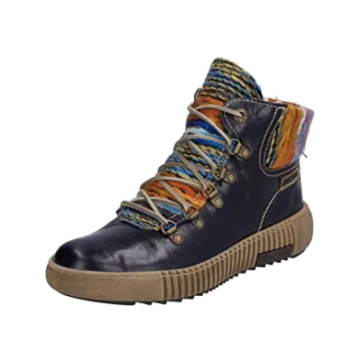 Afbeelding van Josef Seibel Maren Veterboots oceanmulti, Dames, Maat: 43, Ocean multi Leer en textiel