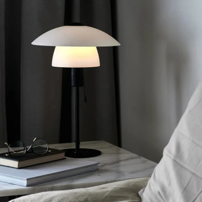 Afbeelding van Nordlux Tafellamp Verona Handgeblazen opaalglas