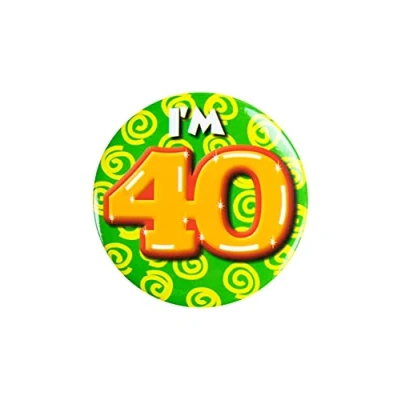 Afbeelding van Paperdreams Button klein i&#039;m 40