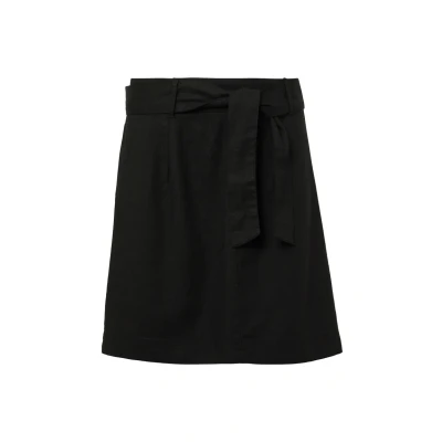 Afbeelding van comma casual identity Wikkelrok, Dames, Maat: 34, Schwarz