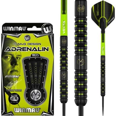 Afbeelding van WINMAU Michael van Gerwen MvG Adrenalin: Steeltip Tungsten Dartpijlen Professioneel 22g