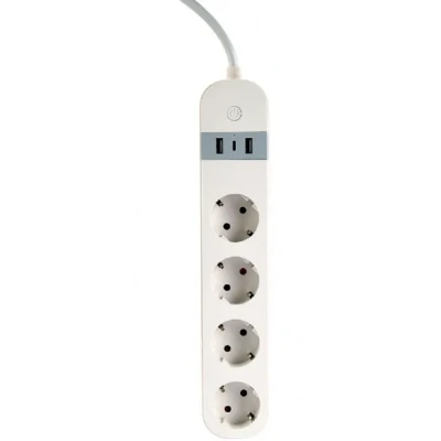 Afbeelding van Gembird TSL PS S4U 01 W intelligente stekkerdoos 4 AC uitgang(en) Type E 1,5 m 3 3880 Wit