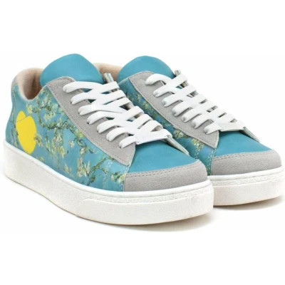Afbeelding van GOBY Bloemen Op Tak Sneakers Schoenen Hoge kwaliteit Handmade Maat 39