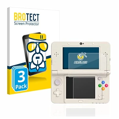Afbeelding van BROTECT Glas Screen Protector voor Nintendo New 3DS (3 Stuks) Schermbeschermer [9H Hardheid, Beschermglas Folie niet Gehard Glas]