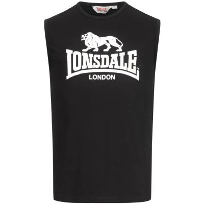 Afbeelding van Lonsdale ÄRMELLOSES Normale Passform Clopton Tshirt print, Heren, Maat: 3XL, Black white