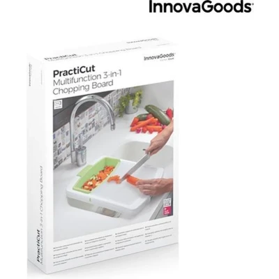 Afbeelding van InnovaGoods PractiCut Multifunctionele 3 in 1 Snijplank