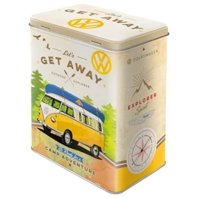 Afbeelding van Nostalgic Art bewaarblik L Volkswagen T1 Bus Let&#039;s get away