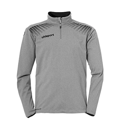 Afbeelding van Uhlsport Goal 1/4 Zip Top Donker Grijs Melange Zwart Maat 128