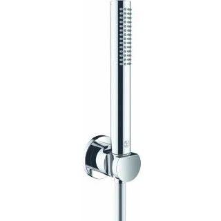 Afbeelding van Kludi nova fonte puristic badset met handdouche 1 stand doucheslang 160cm wandhouder chroom 208500515 2085005 15