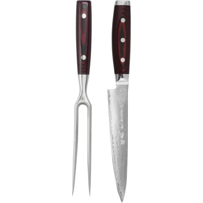 Afbeelding van Yaxell Japans Serie Super Gou Trancheerset SG2 Staal 63 HRC Lemmet 27 cm 161 Lagen D...