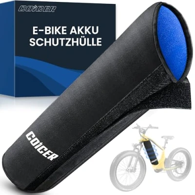 Afbeelding van Coicer e bike accubeschermhoes, 28 45 cm, bescherming tegen kou, vuil, verhoogde looptijd en levensduur, universele pasvorm, lakbescherming voor Bosch, geïntegreerde accessoires, frameaccu,