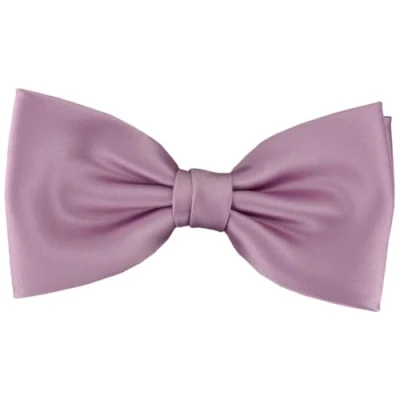 Afbeelding van TigerTie Voorgebonden vlinderdas strik in effen + geschenkdoos, paars, Fliegengröße: ca. 11,5 cm x 6