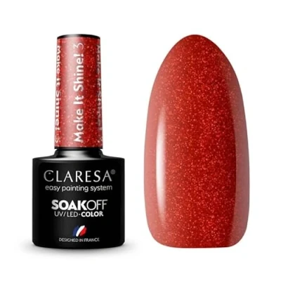 Afbeelding van CLARESA Lakier hybrydowy Make It Shine! 3 5g