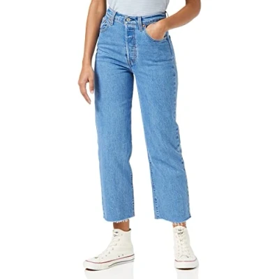 Afbeelding van Levi&#039;s Ribcage Straight Ankle Jeans dames, JAZZ WAVE, 29W / 31L