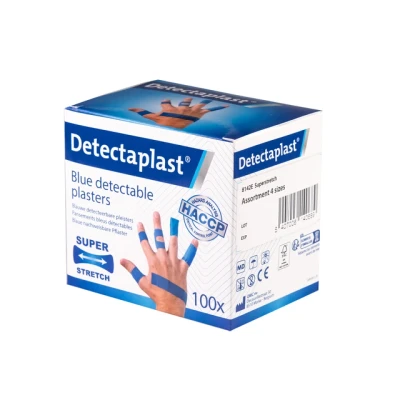 Afbeelding van Detectaplast Elastic textielpleister, assorti afmetingen, pak van 100 stuks pleister