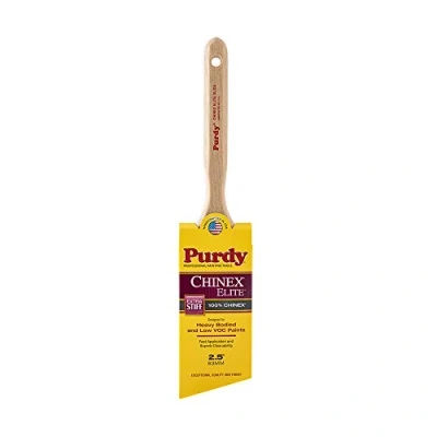 Afbeelding van 2 1/2&quot; Purdy 144552925 Chinex Elite Glide Verfborstel, Hoek Sjerp, Gecanneleerd