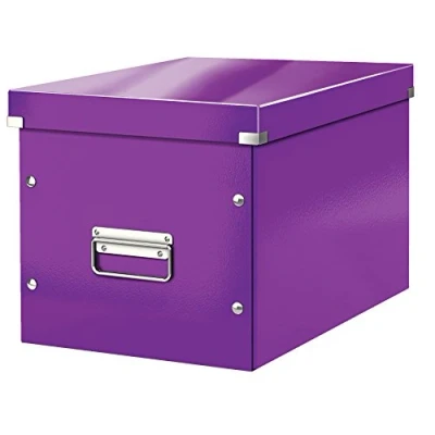 Afbeelding van Leitz Click Store kubus grote opbergdoos, paars