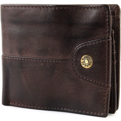 Afbeelding van bruno banani Leren Portemonnee Williamsburg Wallet Quer Brown Bruine