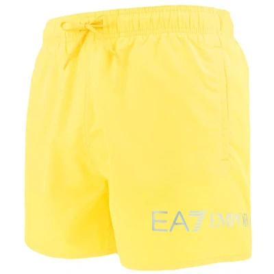 Afbeelding van EA7 Emporio Armani Boxer Beachwear Zwemshorts, Heren, Maat: XL, Cyber yellow/silver