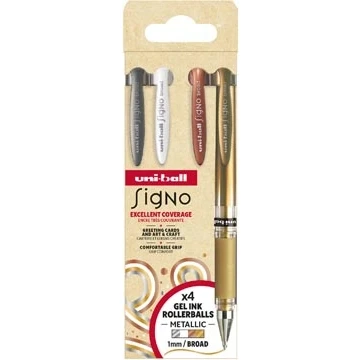 Afbeelding van Signo Broad Creative gelroller, etui 4 kleuren assorti