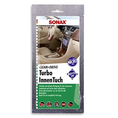 Afbeelding van SONAX Clean+Drive Turbo binnendoek 45x50 toonbank display (1 stuk) interieurreinigingsdoek voor alle gladde en ruwe oppervlakken in het interieur Art nr. 04130000