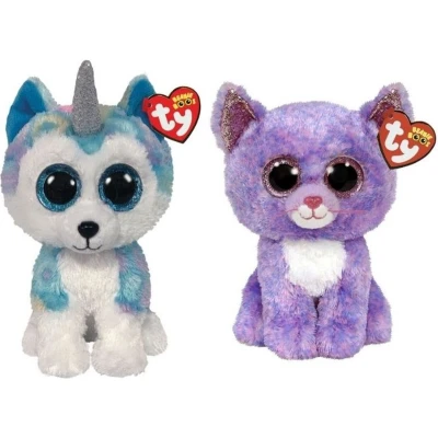 Afbeelding van Ty Knuffel Beanie Buddy Helena Husky &amp; Cassidy Cat