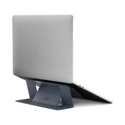 Afbeelding van MOFT Onzichtbare dunne laptopstandaard, zelfklevend en herbruikbaar, perfecte verstelbare kijkhoeken, compatibel met laptops tot 16 inch (sterrengrijs)