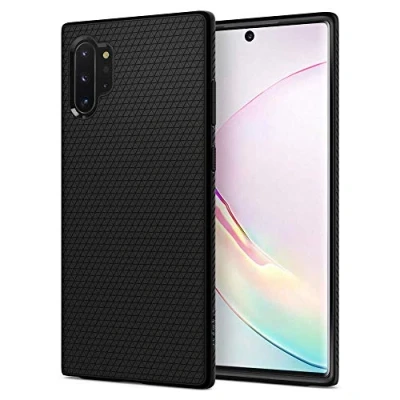 Afbeelding van Spigen Liquid Air Case Compatibel met Galaxy Note 10 Plus Hoesje Zwart