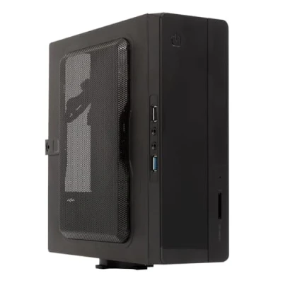 Afbeelding van UNYKAch UK1007 Mini ITX PC behuizing met Vesa houder, 150 W interne voeding en USB 2.0 3.0 poorten