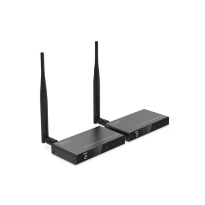 Afbeelding van DIGITUS Draadloze HDMI Extender/Splitter Set 1.4 FullHD 1080p/60Hz tot 100m bereik 5 Ghz WiFi Uitbreidbaar 4 schermen Loop out Plug &amp; Play