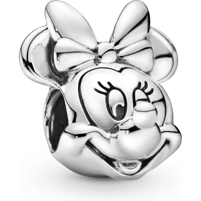 Afbeelding van Pandora Disney 791587 Bedel Minnie Mouse Portrait zilver
