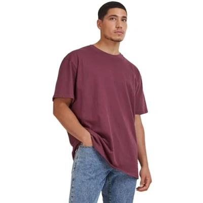 Afbeelding van Urban Classics Heavy Oversized Tshirt basic, Heren, Maat: 3XL, Cherry