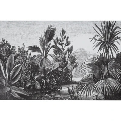 Afbeelding van Atmosphera onderlegger Safari Set van 4 Zwart wit Tafelonderlegger Placemat 45 x 30 cm