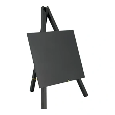 Afbeelding van Krijtbord Securit mini 3 poot 26x15.5x1.3cm zwart hout
