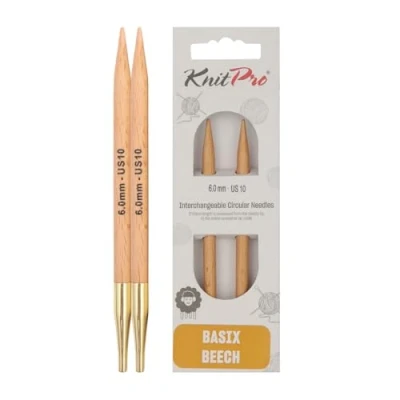 Afbeelding van Knitpro basix Birch Verwisselbare 6,00 mm cirkelvormige Breipunten 1 telling