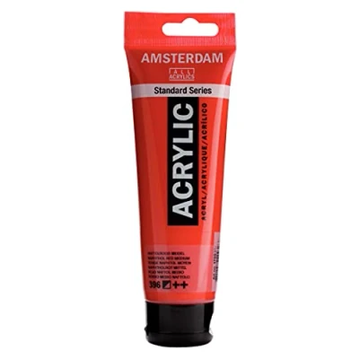 Afbeelding van 3x Talens acrylverf Amsterdam naftolrood Midden