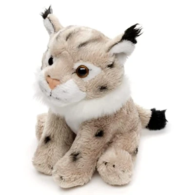Afbeelding van Uni Toys Luchs Plushie 13 cm (lengte) pluche kat dier, knuffeldier