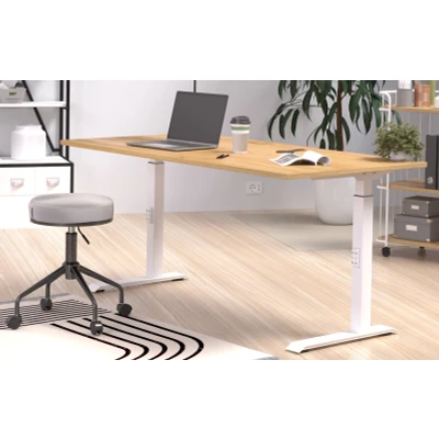 Afbeelding van Germania Downey 160 cm Eiken / Wit Zit Sta Bureautafel